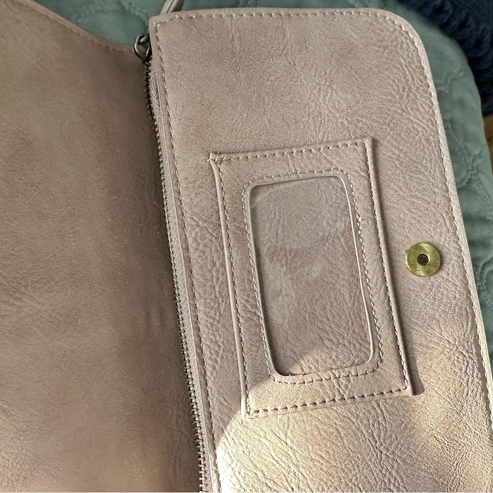 NWT Classic Convertible Crossbody Bag/Organizer in Dusty Rose - Picture 5 of 6